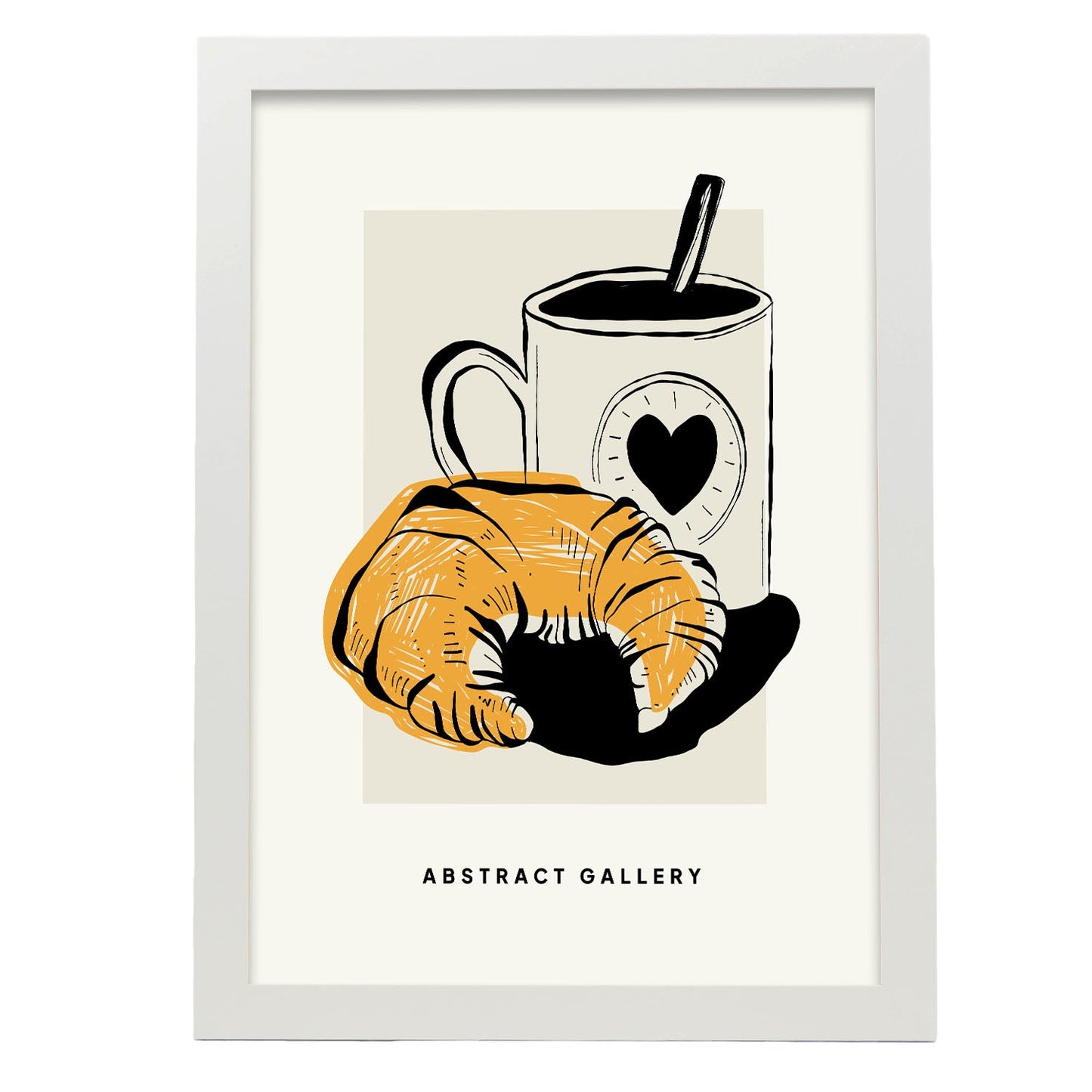Coffee Croissant-Artwork-Nacnic-A3-Marco Blanco-Nacnic Estudio SL