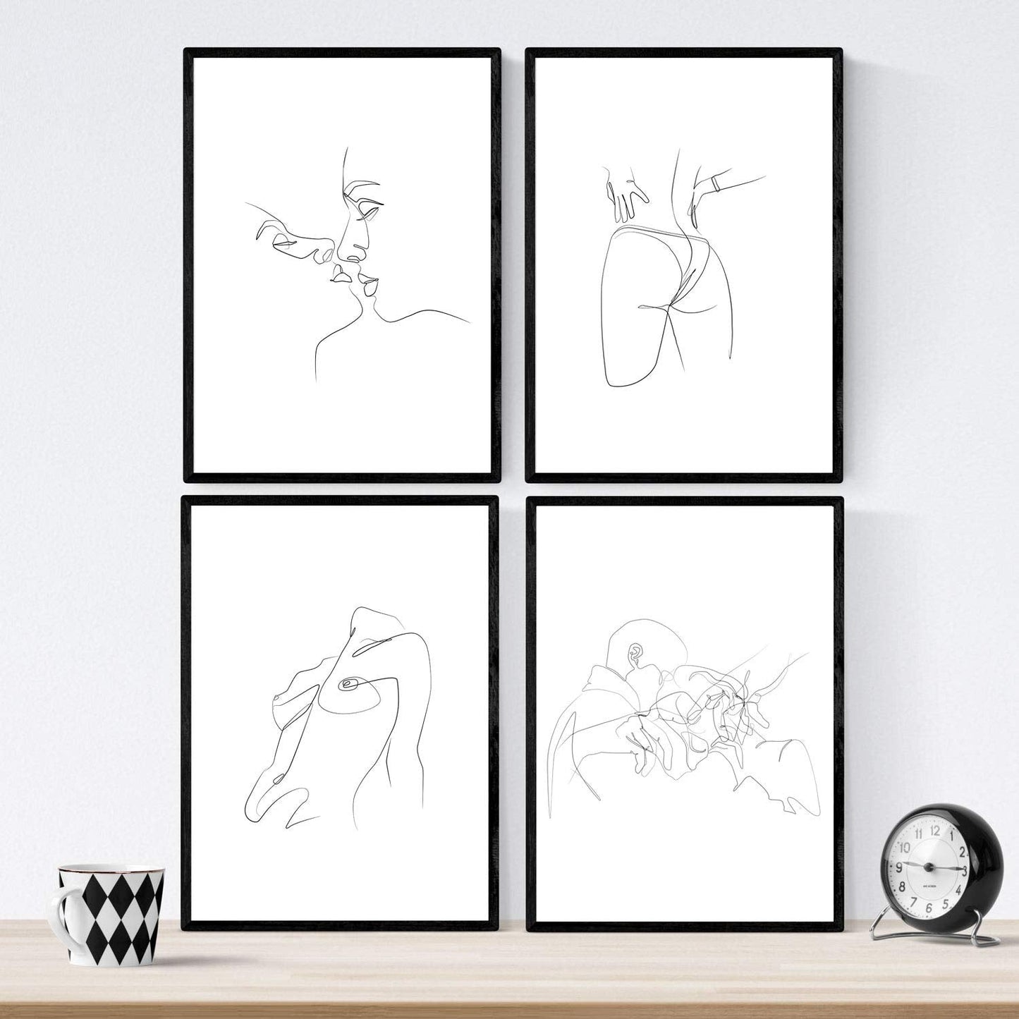 Colección de dibújos. 10 Posters con Ilustraciones con un Solo Trazo. Posters con una Sola Linea.-Artwork-Nacnic-Nacnic Estudio SL