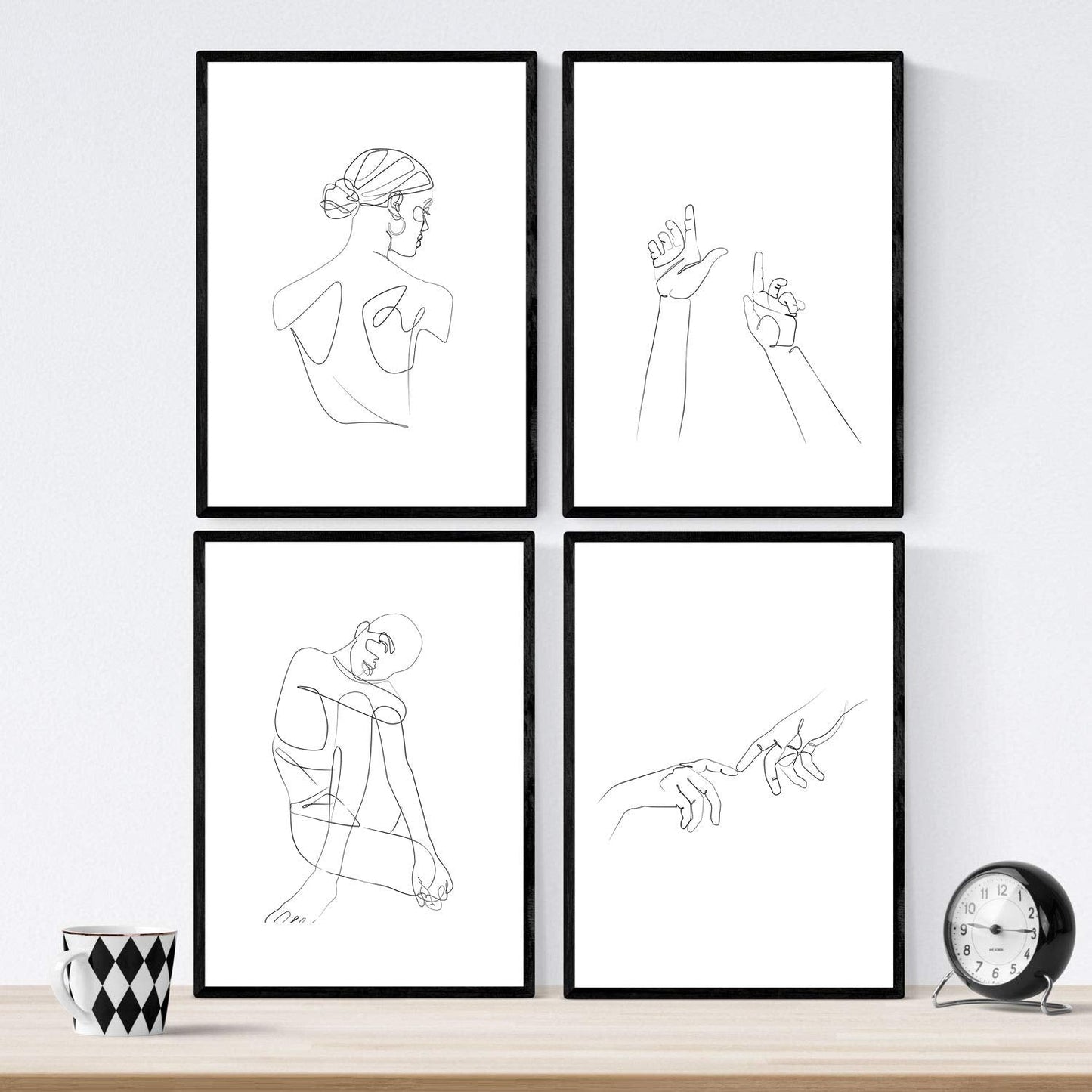 Colección de dibújos. 10 Posters con Ilustraciones con un Solo Trazo. Posters con una Sola Linea.-Artwork-Nacnic-Nacnic Estudio SL