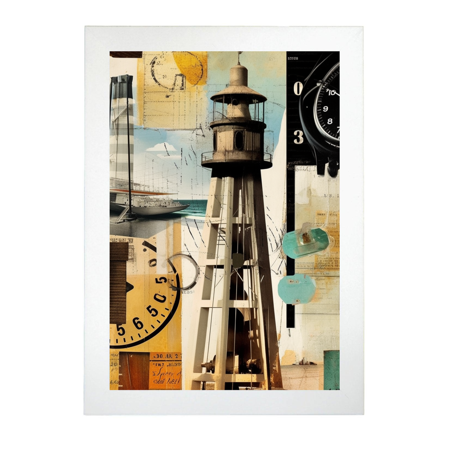 Póster de Collage Vintage - Póster