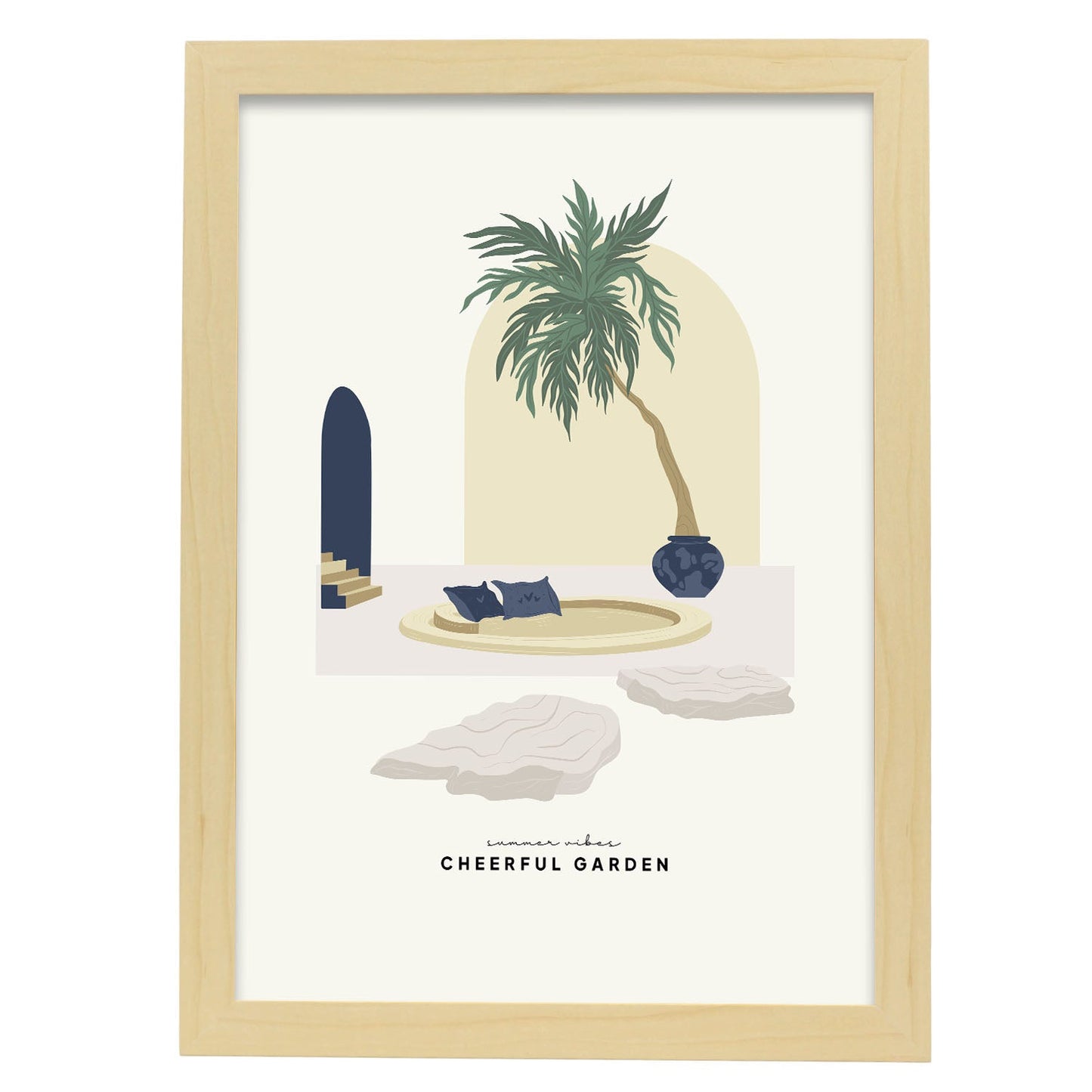 Comfy-Artwork-Nacnic-A3-Marco Madera clara-Nacnic Estudio SL