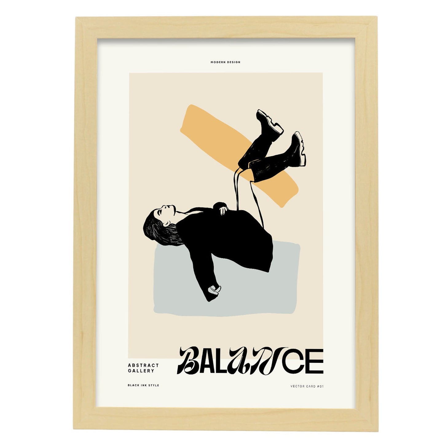 Confident-Artwork-Nacnic-A3-Marco Madera clara-Nacnic Estudio SL