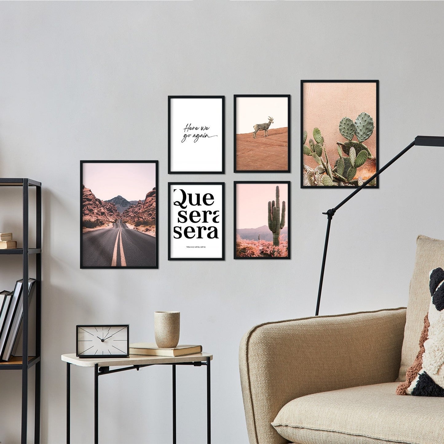 - Conjunto 6 Pósters Fotografías Desierto Mexico - Impresión Arte Mural - Cuadros Decorativos Salón Dormitorio Habitacion - A3 y A4.-Artwork-Nacnic-Sin marco-Nacnic Estudio SL