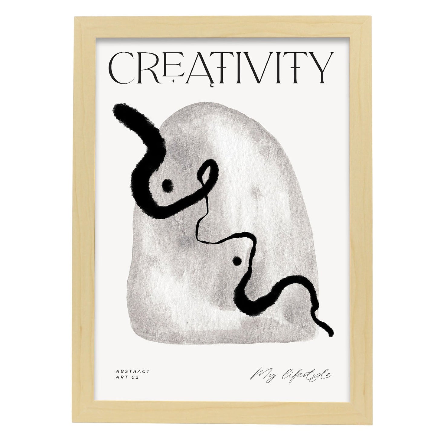 Creativity-Artwork-Nacnic-A3-Marco Madera clara-Nacnic Estudio SL