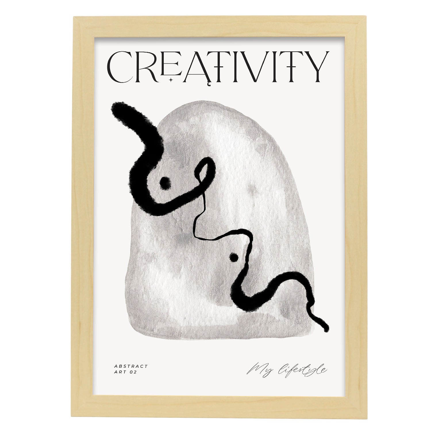 Creativity-Artwork-Nacnic-A3-Marco Madera clara-Nacnic Estudio SL