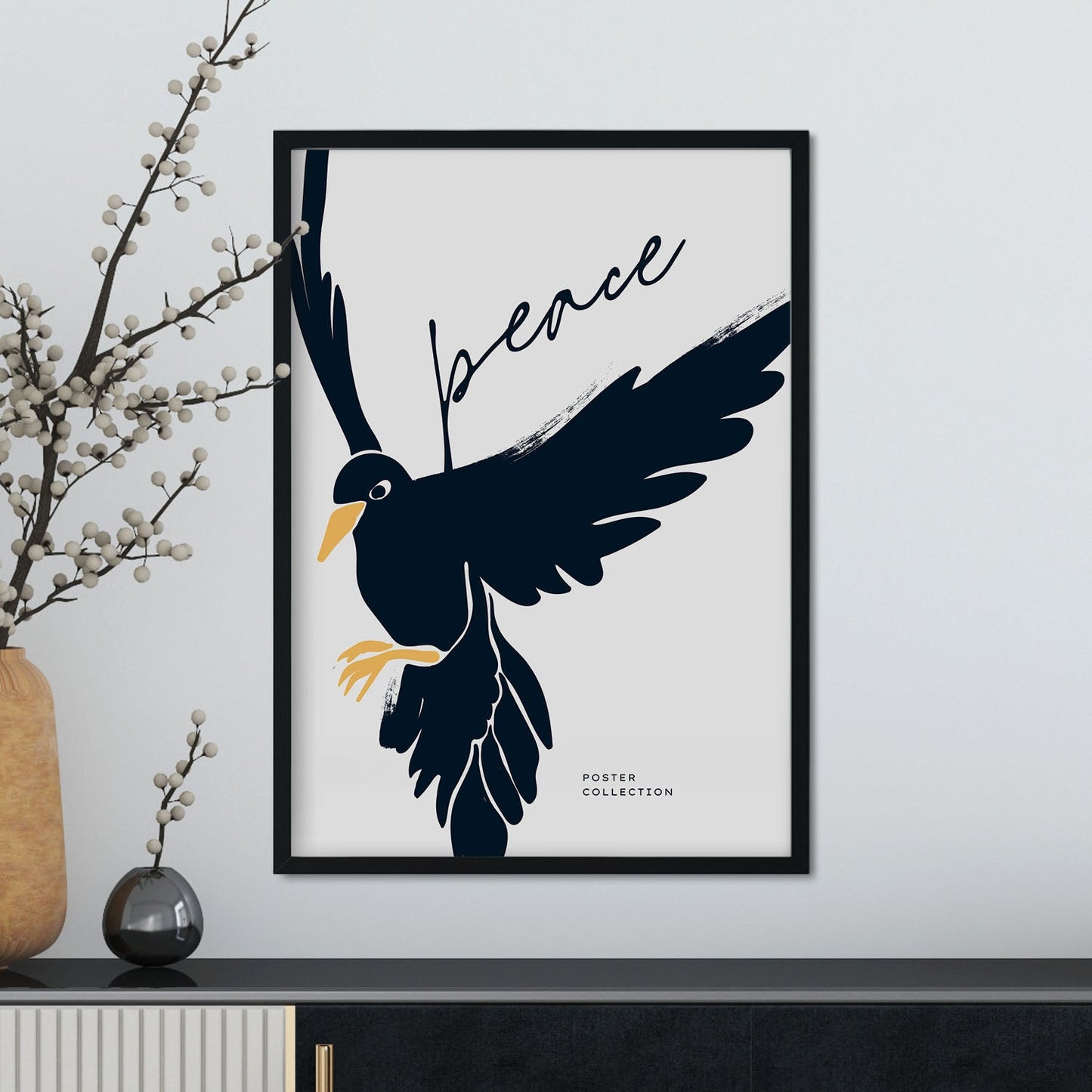 Crow Peace-Artwork-Nacnic-Nacnic Estudio SL