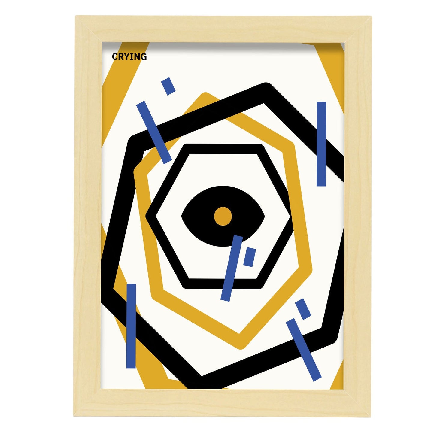 Crying-Artwork-Nacnic-A4-Marco Madera clara-Nacnic Estudio SL