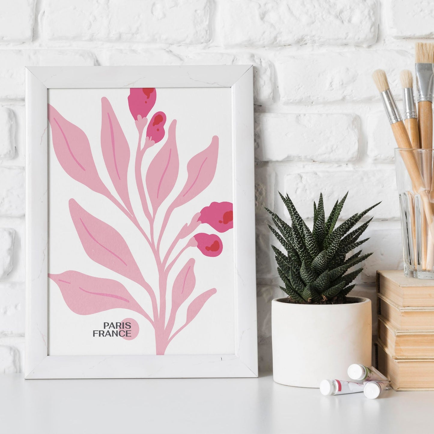 Cyclamen Flowers-Artwork-Nacnic-Nacnic Estudio SL