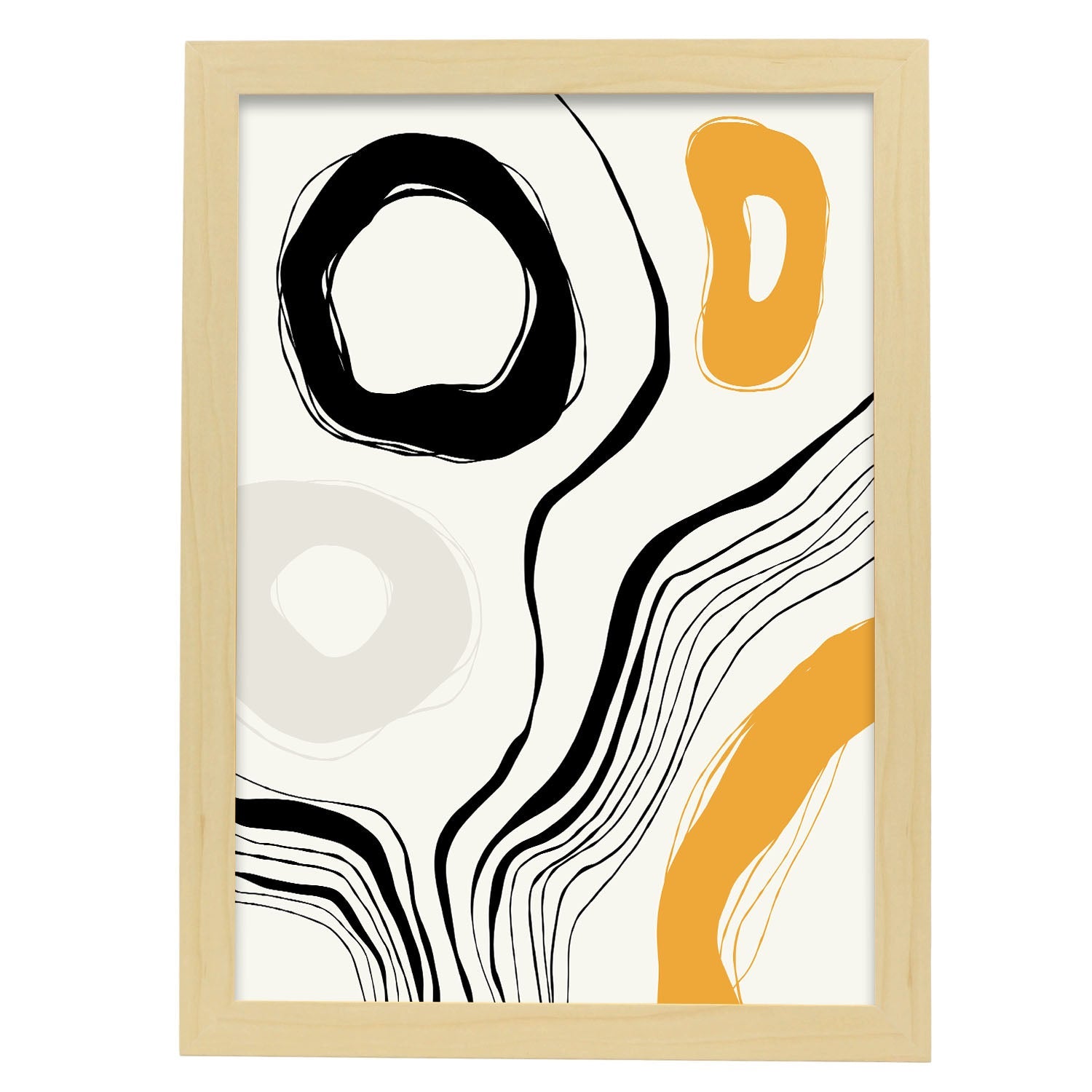 Dainty-Artwork-Nacnic-A3-Marco Madera clara-Nacnic Estudio SL