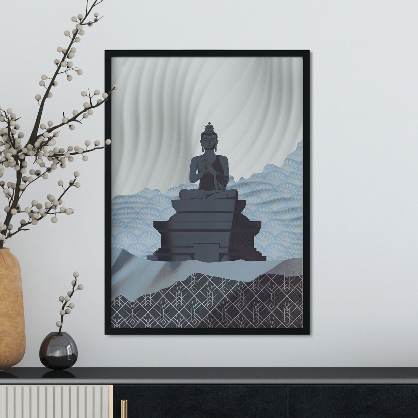 Dharmachakra Mudra Buddha-Artwork-Nacnic-Nacnic Estudio SL