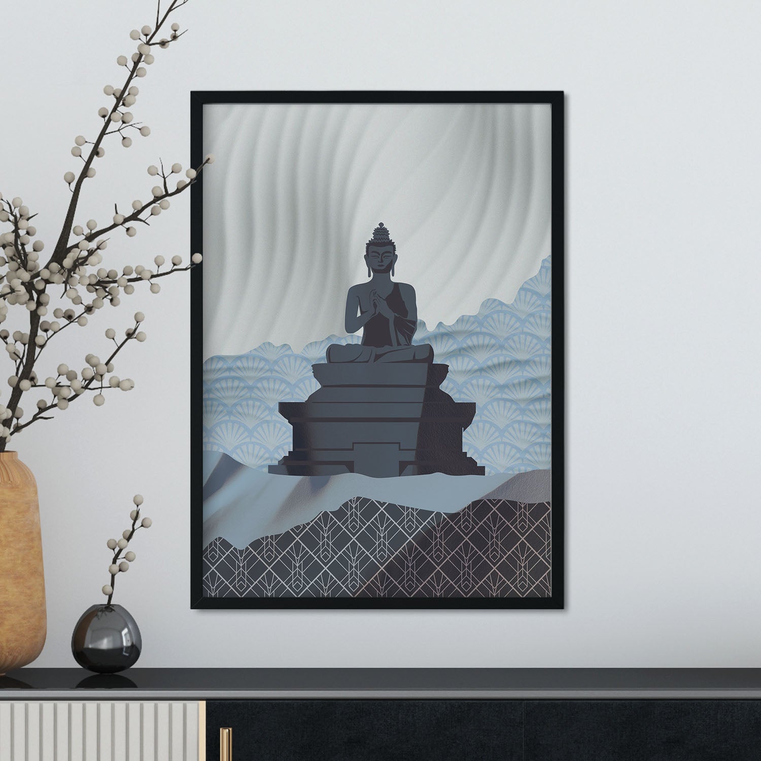 Dharmachakra Mudra Buddha-Artwork-Nacnic-Nacnic Estudio SL