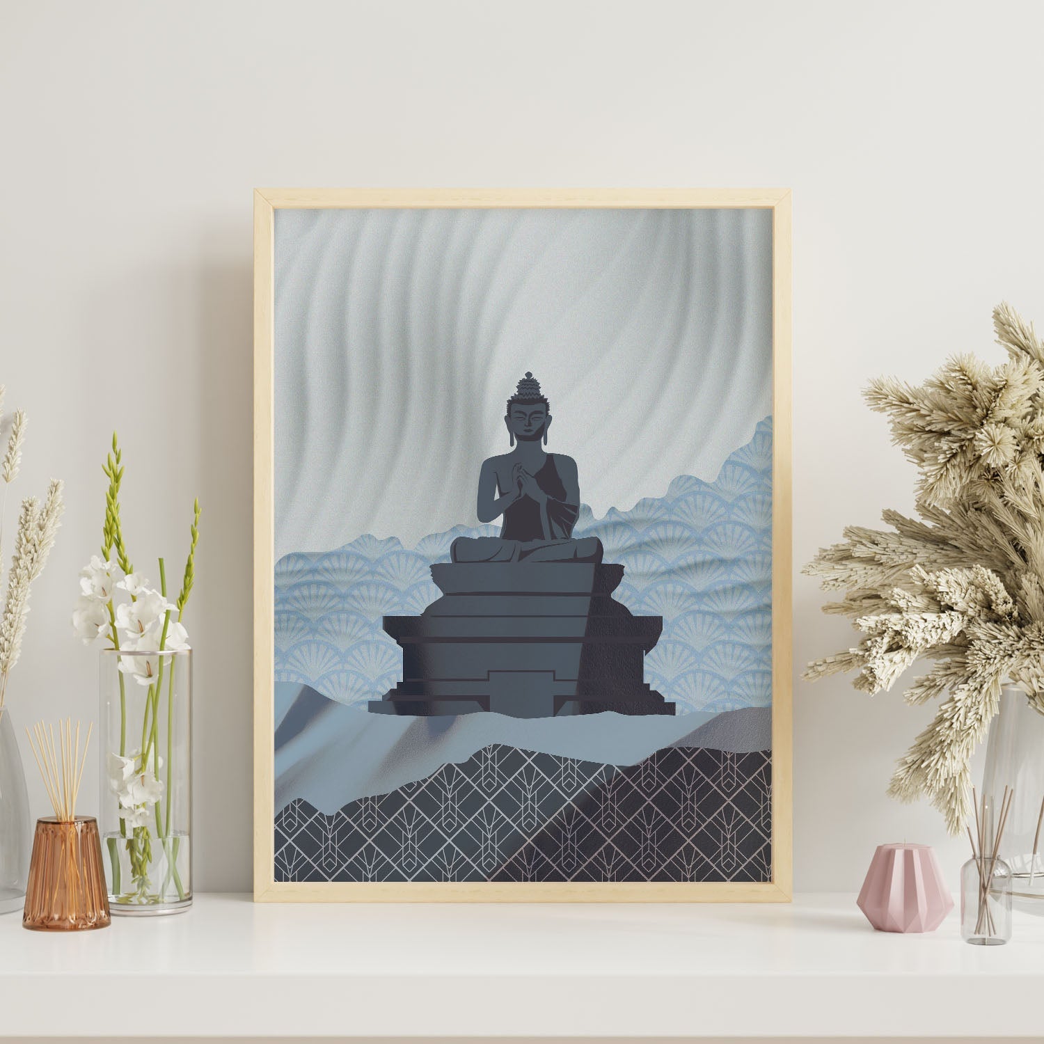 Dharmachakra Mudra Buddha-Artwork-Nacnic-Nacnic Estudio SL