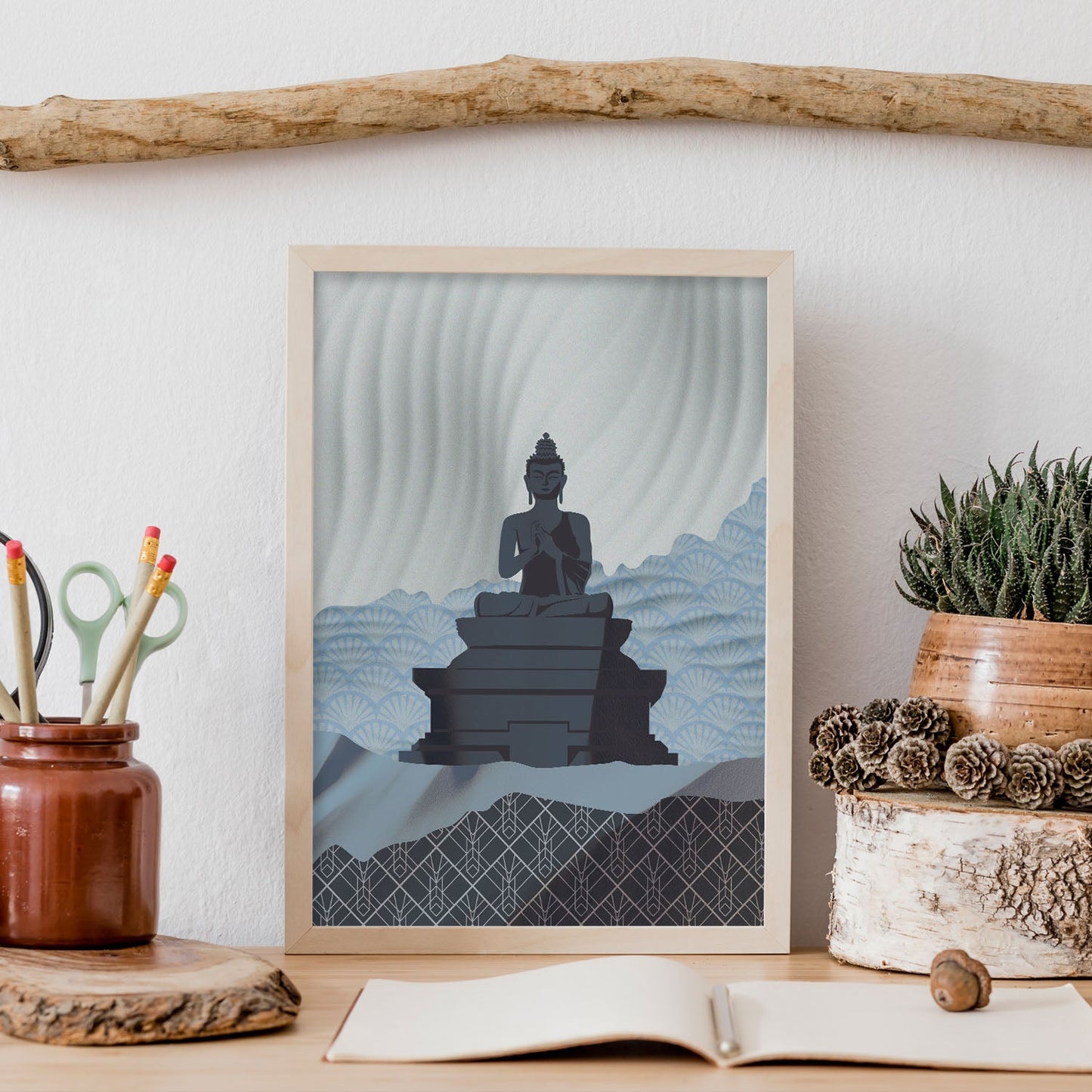 Dharmachakra Mudra Buddha-Artwork-Nacnic-Nacnic Estudio SL