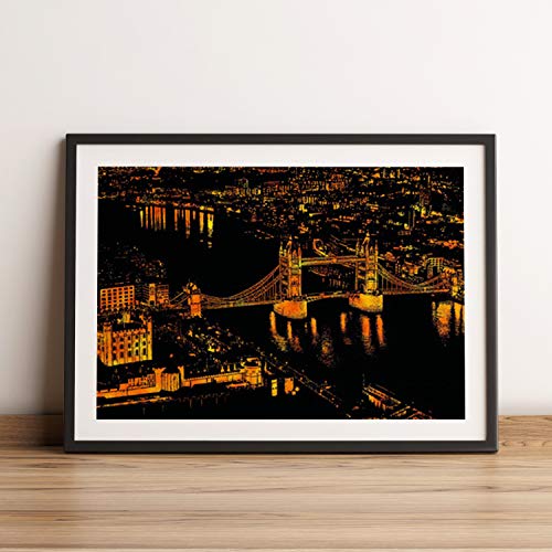 Dibujos para rascar.Londres, Florencia, y Louvre Paris. Láminas con fondo colorido para rascar. Scratch Painting. Manualidad para rascar Serie ciudades.Hojas de rascar. Sets de 3 hojas de 21x29.7cm-Nacnic-Nacnic Estudio SL