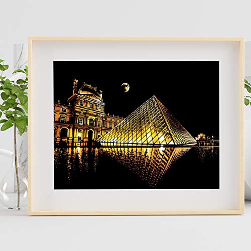 Dibujos para rascar.Londres, Florencia, y Louvre Paris. Láminas con fondo colorido para rascar. Scratch Painting. Manualidad para rascar Serie ciudades.Hojas de rascar. Sets de 3 hojas de 21x29.7cm-Nacnic-Nacnic Estudio SL