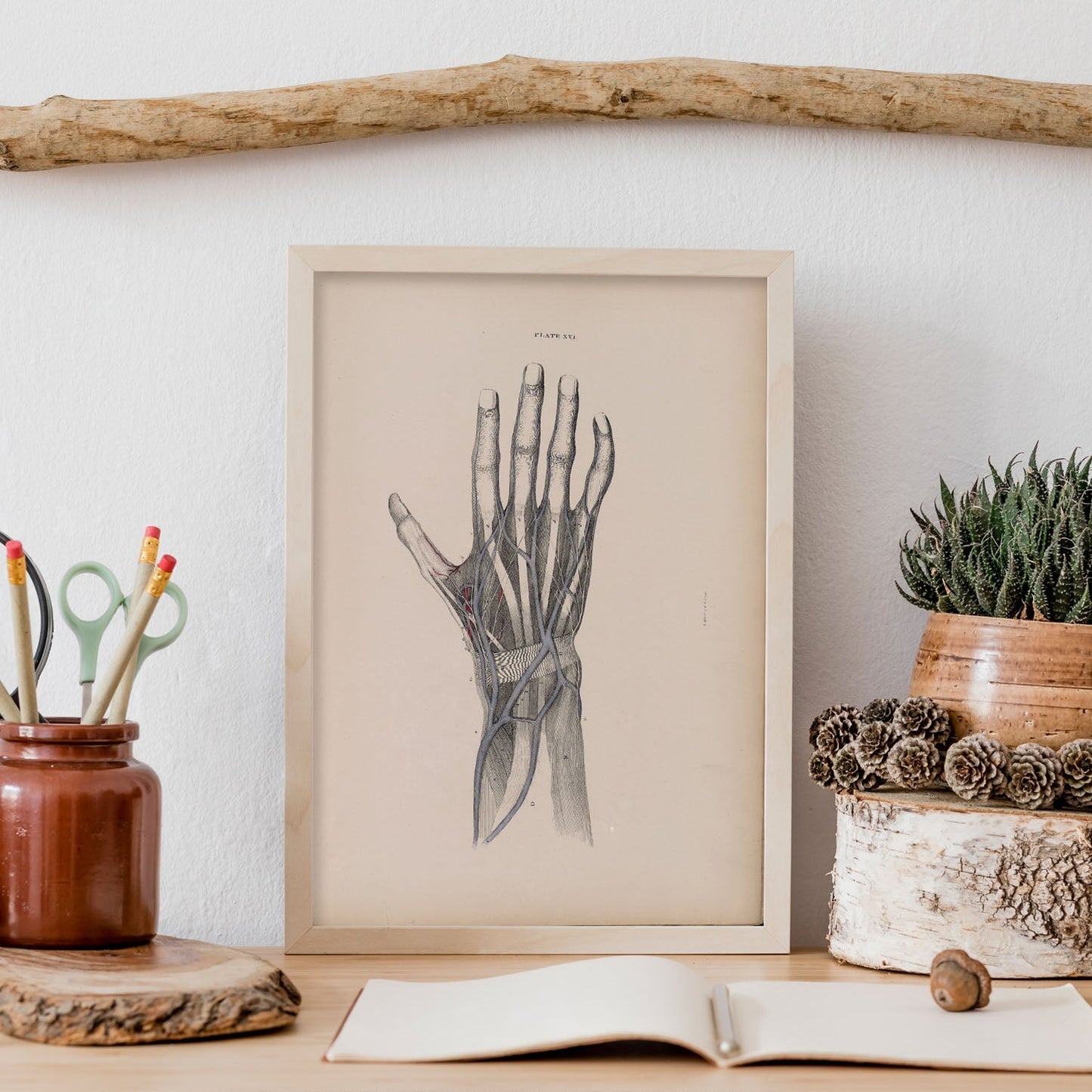 Dissection of the hand-Artwork-Nacnic-Nacnic Estudio SL