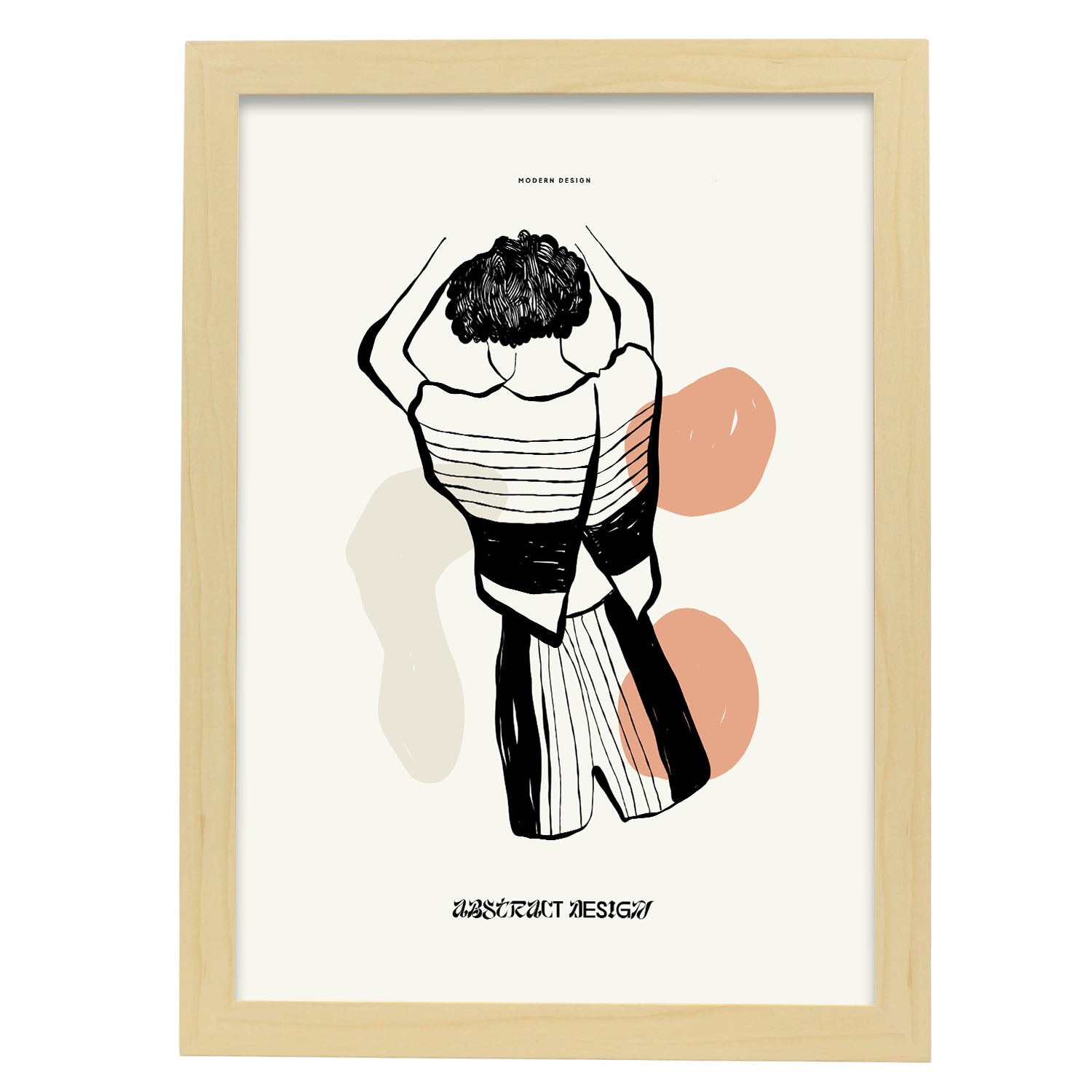 Elegance-Artwork-Nacnic-A3-Marco Madera clara-Nacnic Estudio SL