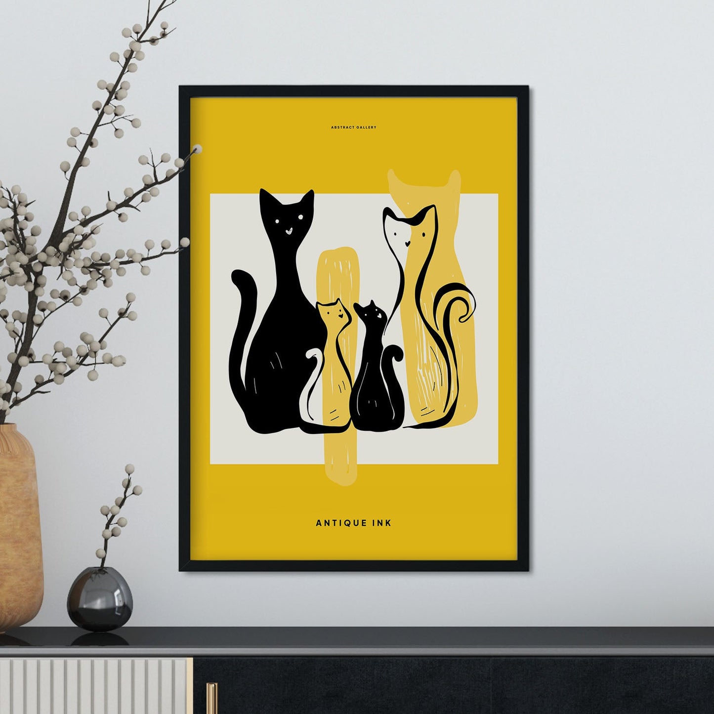 Family Cat-Artwork-Nacnic-Nacnic Estudio SL