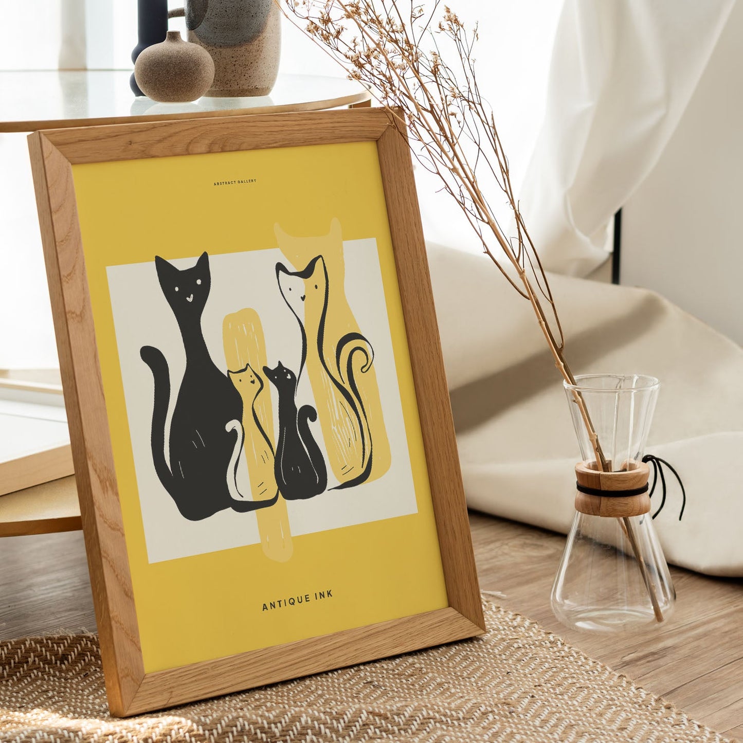 Family Cat-Artwork-Nacnic-Nacnic Estudio SL