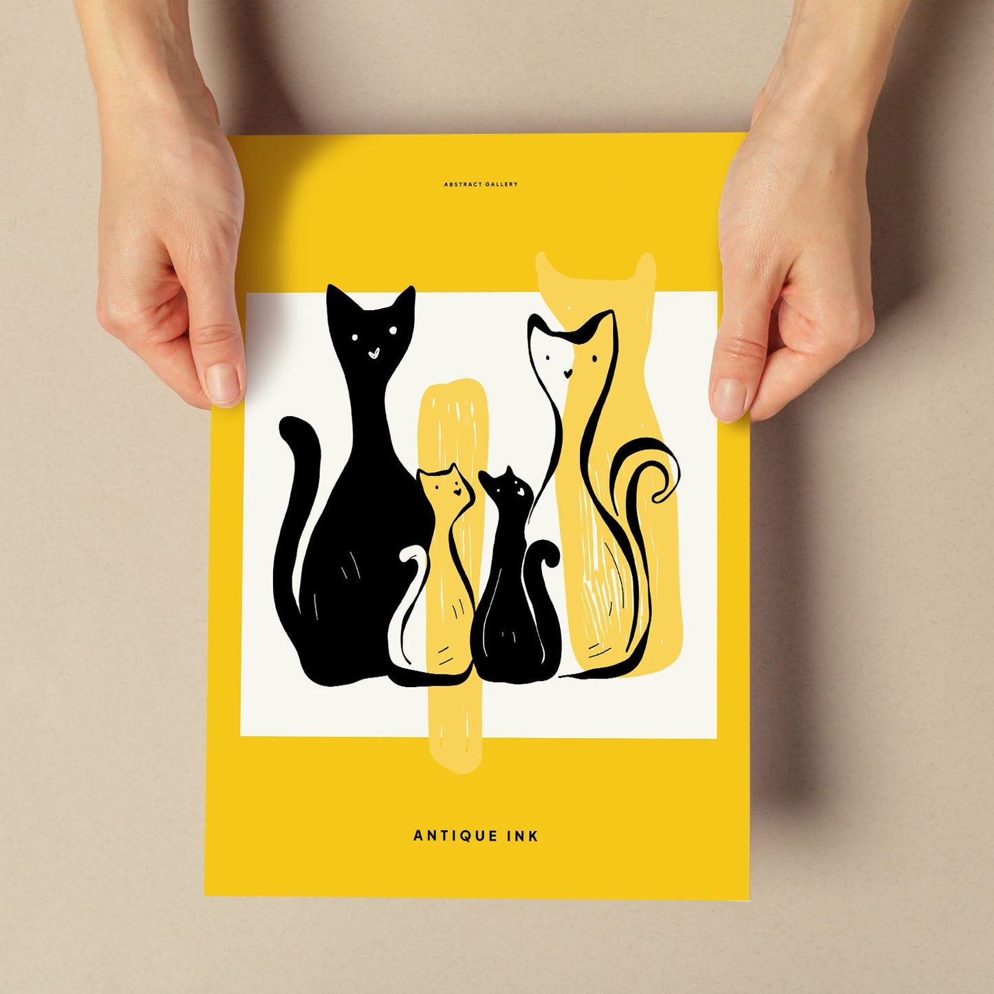 Family Cat-Artwork-Nacnic-Nacnic Estudio SL