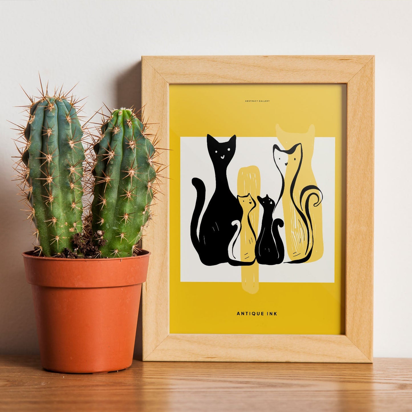 Family Cat-Artwork-Nacnic-Nacnic Estudio SL