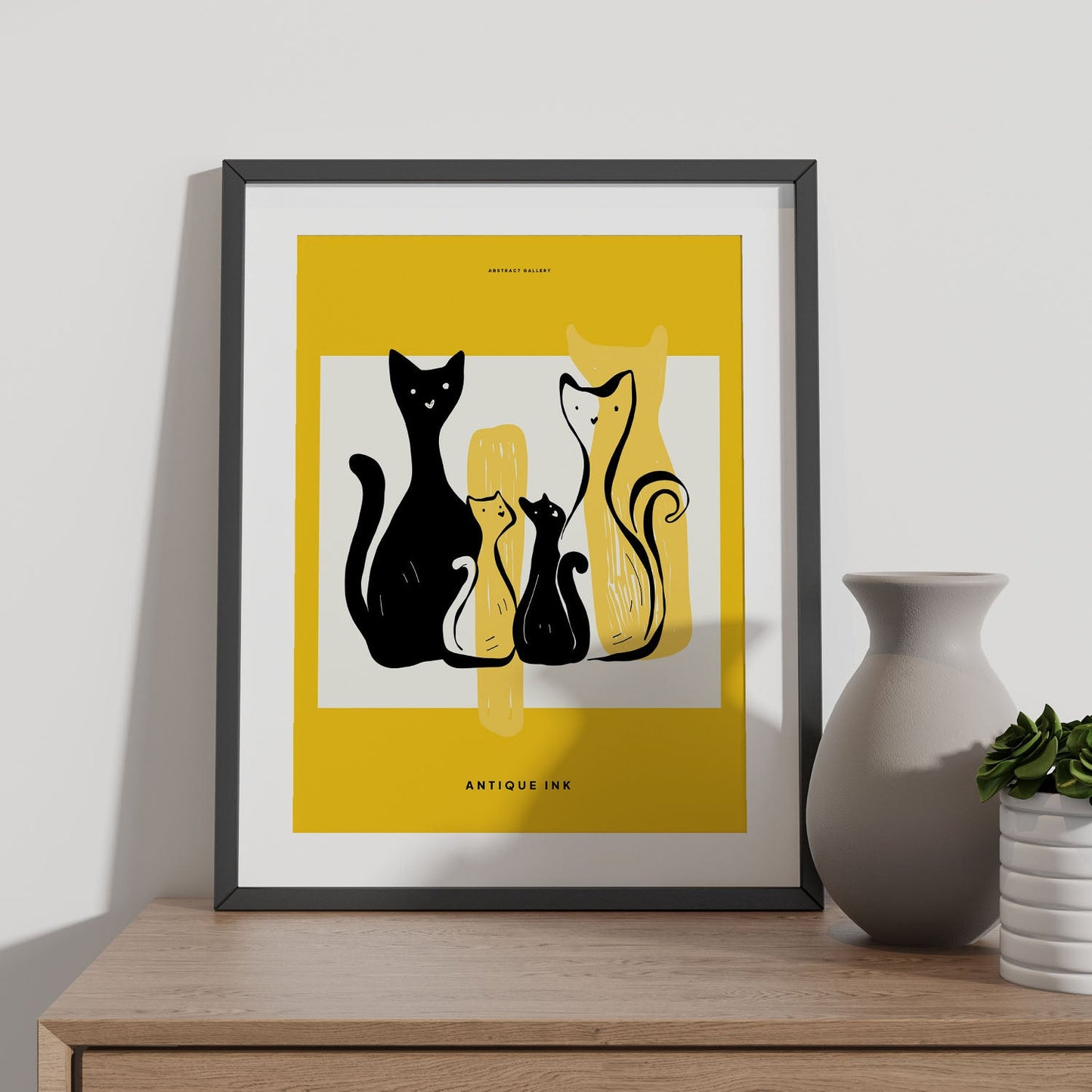 Family Cat-Artwork-Nacnic-Nacnic Estudio SL