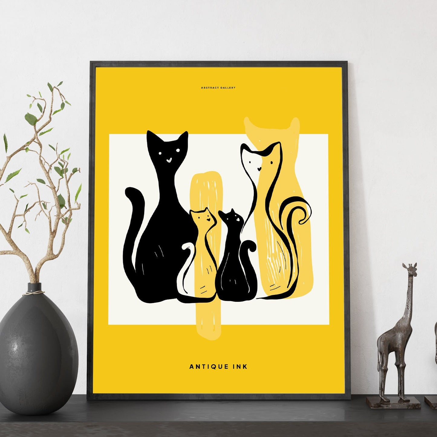 Family Cat-Artwork-Nacnic-Nacnic Estudio SL