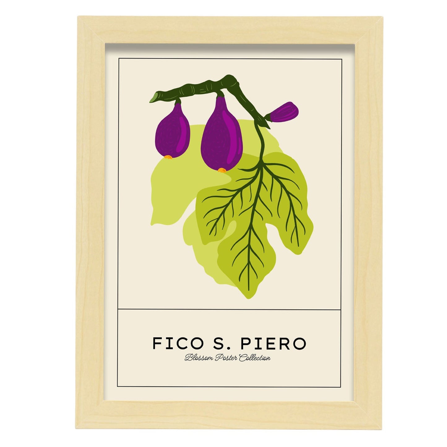 Fico S Piero-Artwork-Nacnic-A4-Marco Madera clara-Nacnic Estudio SL
