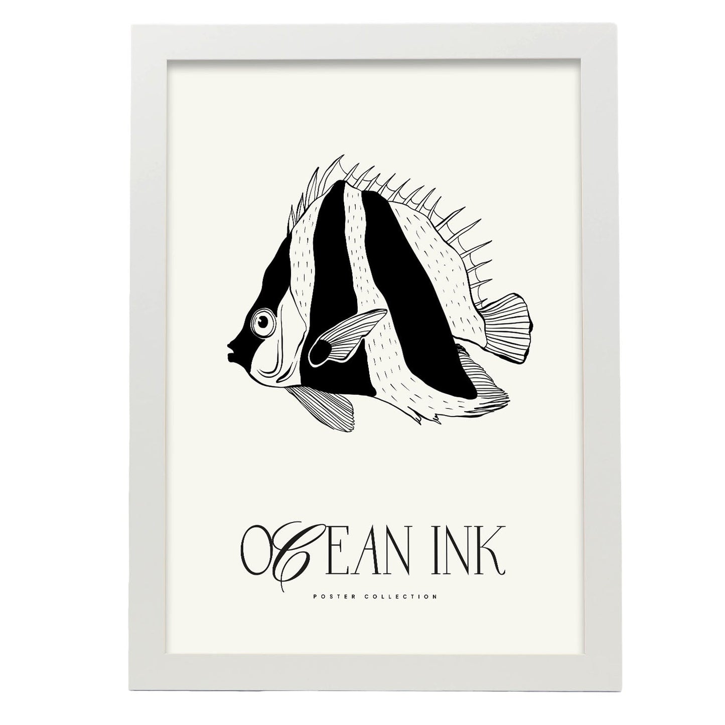 Fish Stripes-Artwork-Nacnic-A3-Marco Blanco-Nacnic Estudio SL