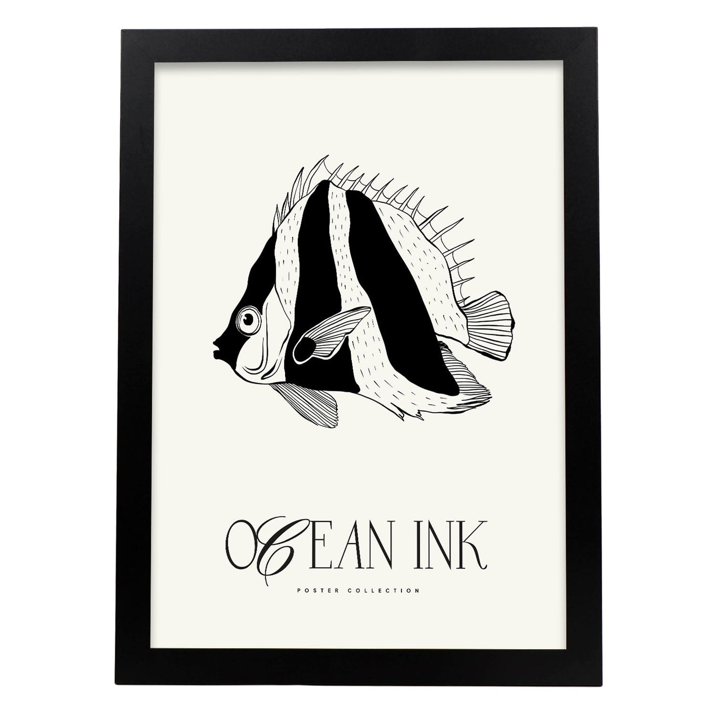 Fish Stripes-Artwork-Nacnic-A3-Sin marco-Nacnic Estudio SL