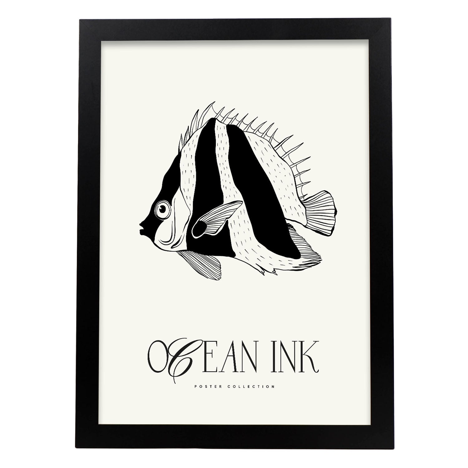 Fish Stripes-Artwork-Nacnic-A3-Sin marco-Nacnic Estudio SL