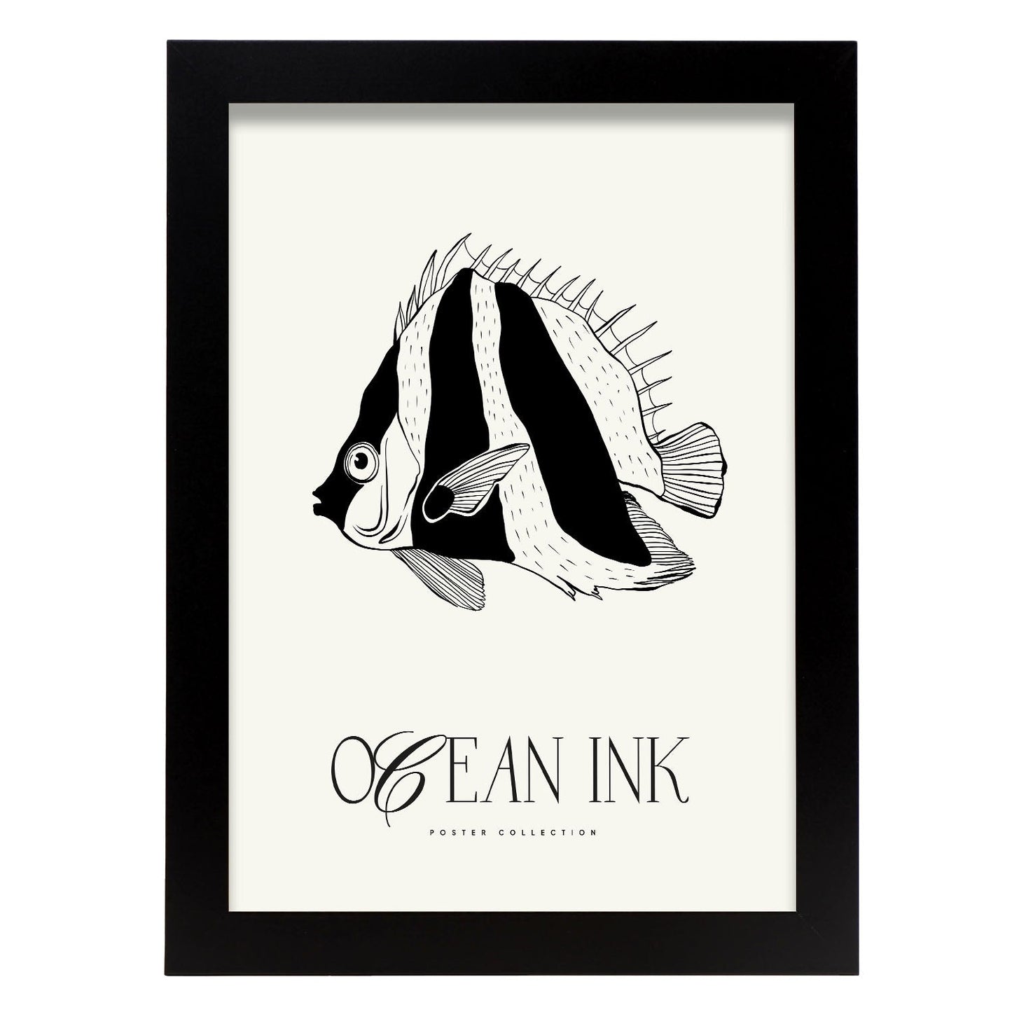 Fish Stripes-Artwork-Nacnic-A4-Sin marco-Nacnic Estudio SL