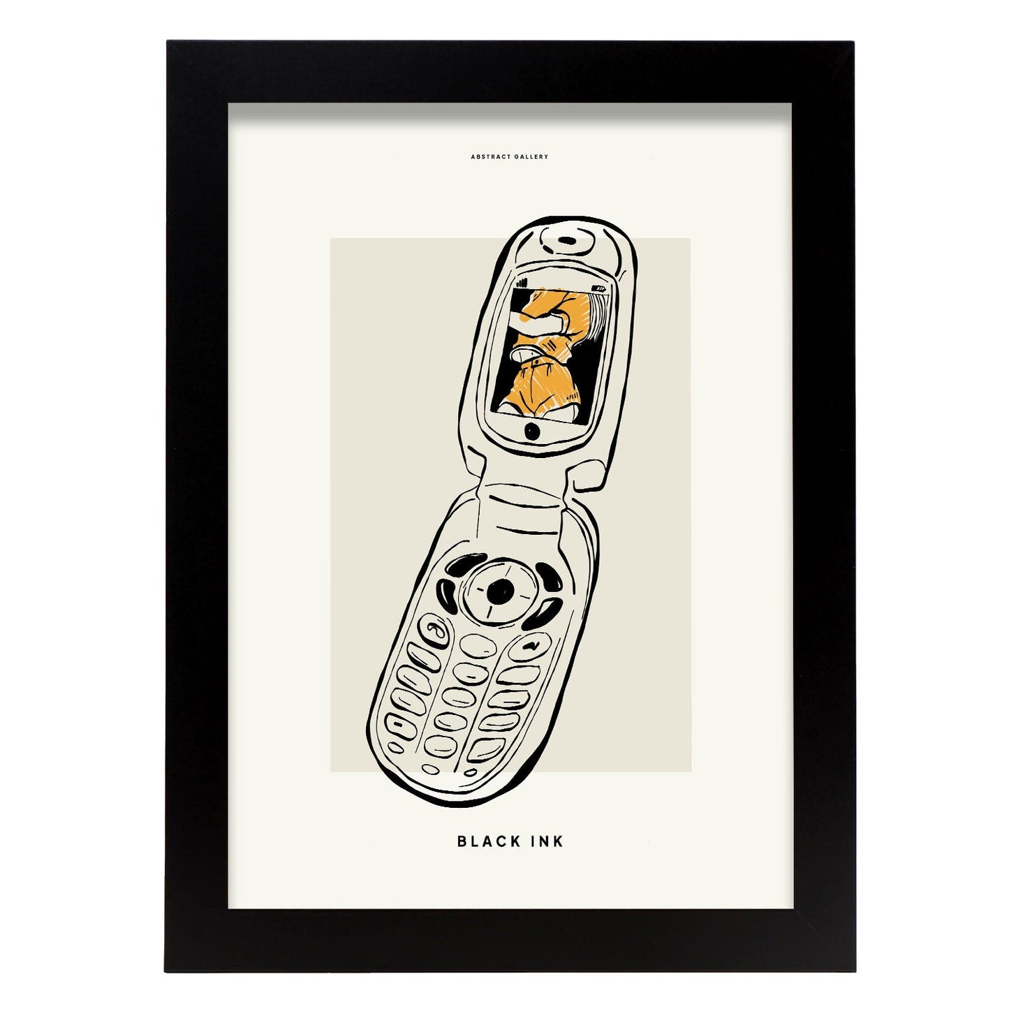 Flip Phone-Artwork-Nacnic-A4-Sin marco-Nacnic Estudio SL