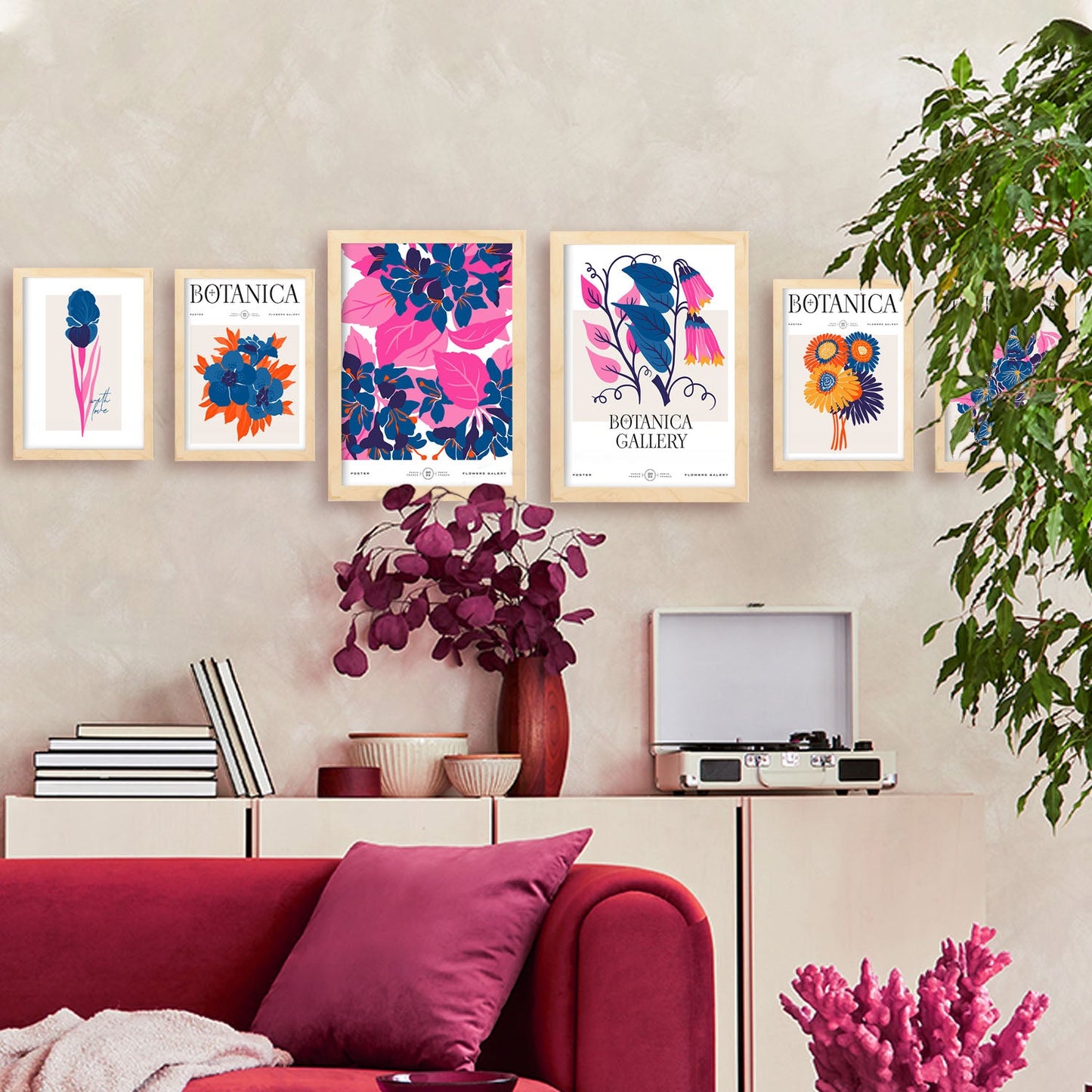Flower Posters. Botanical Gallery. Nature and Botany-Artwork-Nacnic-Nacnic Estudio SL