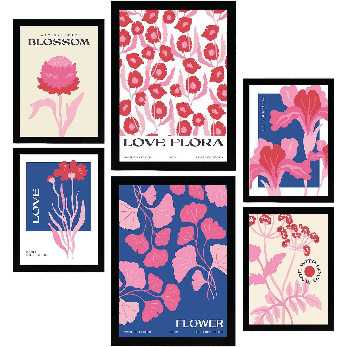 Flower Posters. Floral Love. Nature and Botany-Artwork-Nacnic-Nacnic Estudio SL