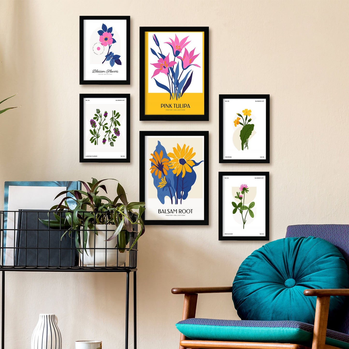 Flower Posters. Wild Bouquets. Nature and Botany-Artwork-Nacnic-Nacnic Estudio SL