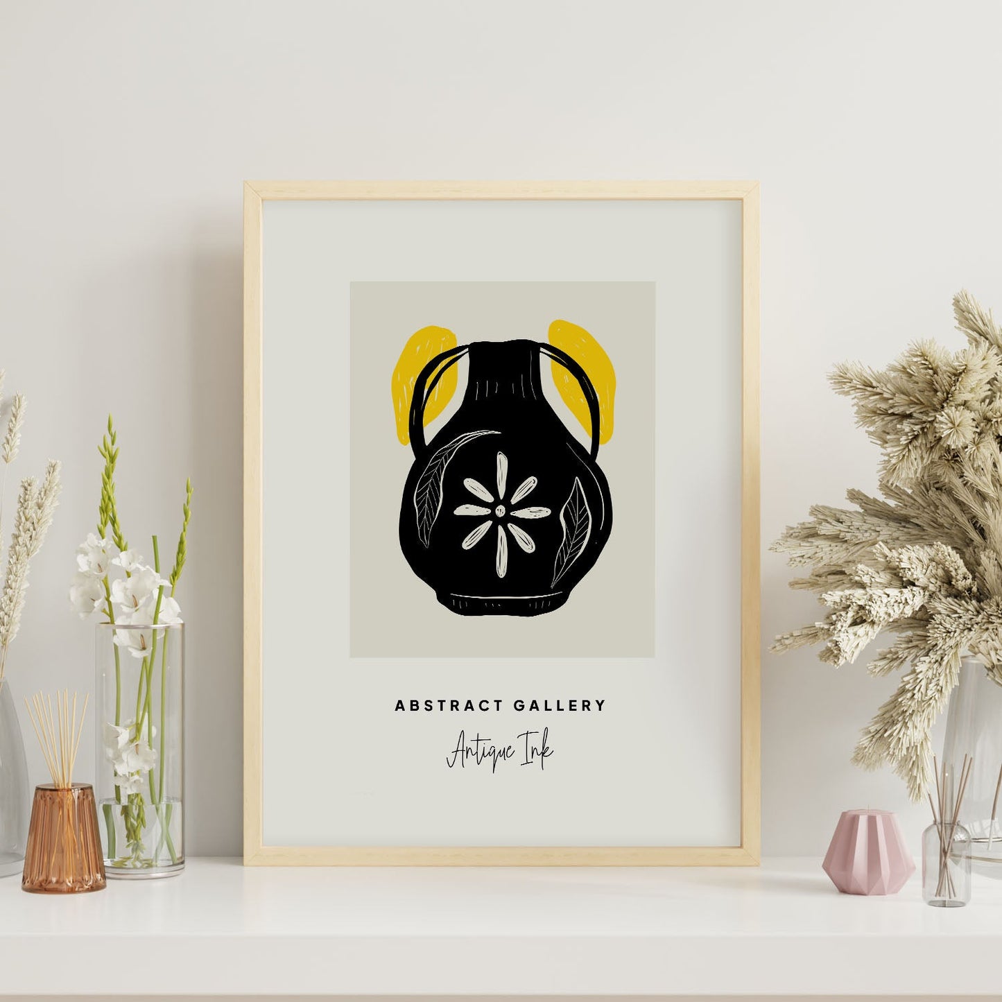 Flower Vase-Artwork-Nacnic-Nacnic Estudio SL