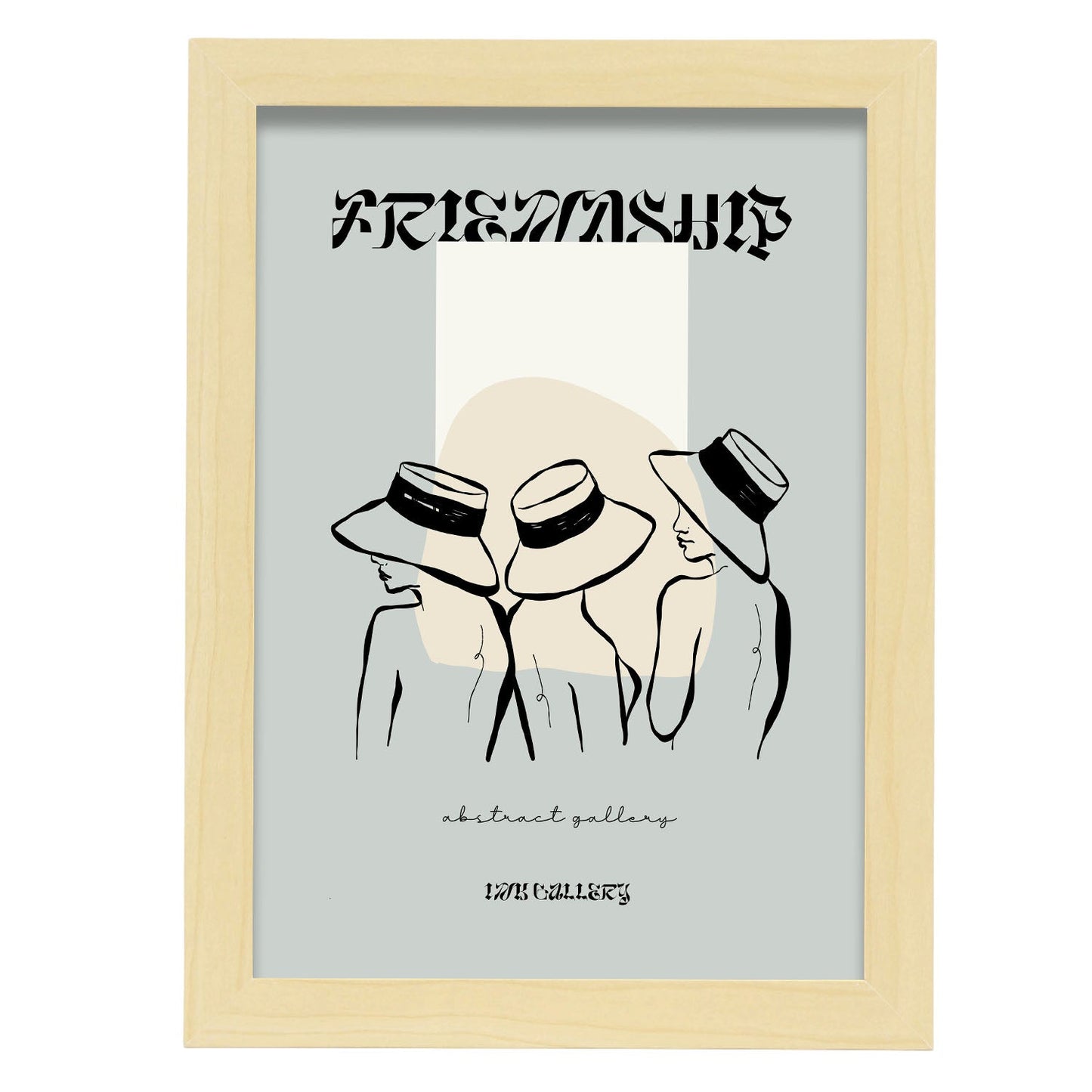 Friendship-Artwork-Nacnic-A4-Marco Madera clara-Nacnic Estudio SL