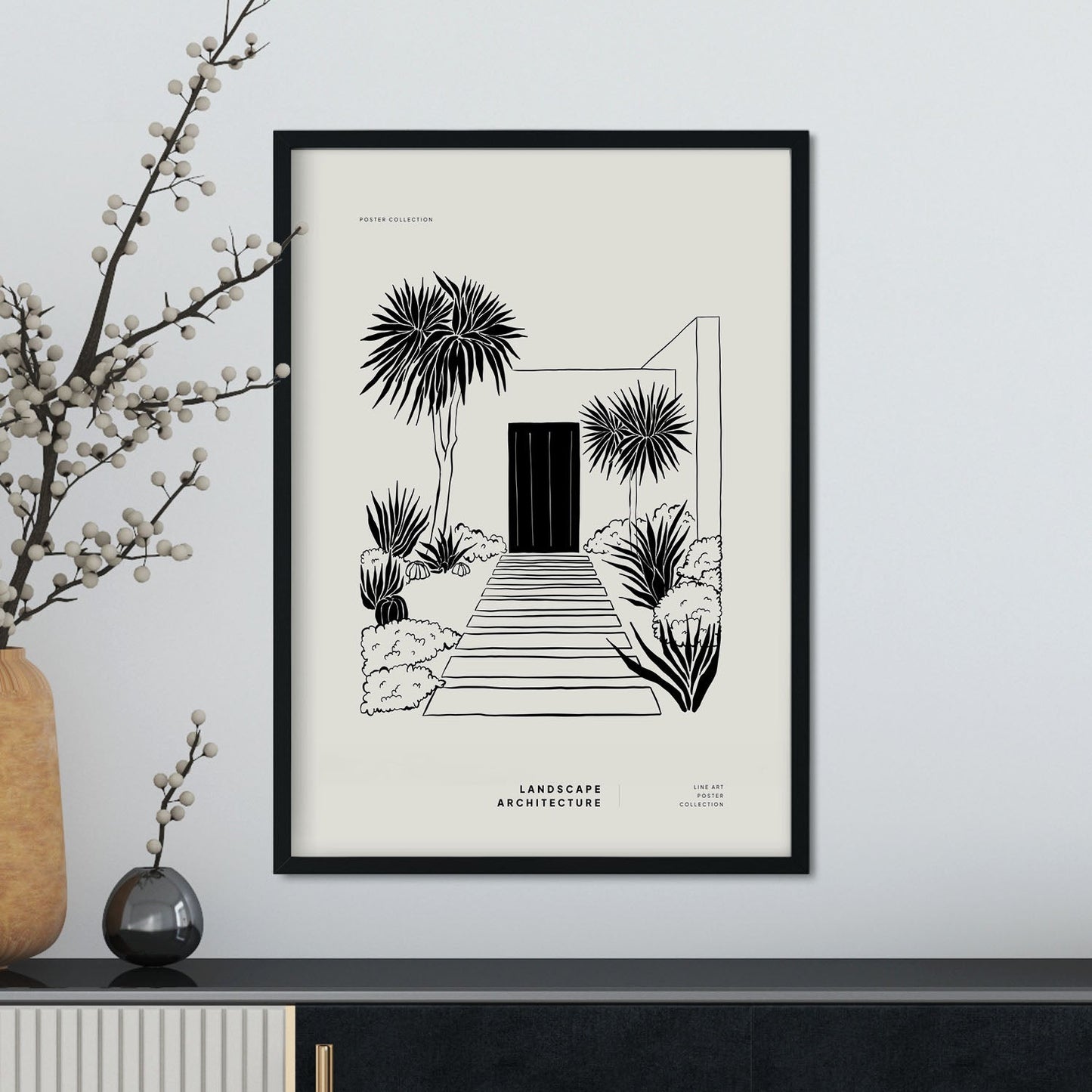 Front Lawn Dessert Style-Artwork-Nacnic-Nacnic Estudio SL