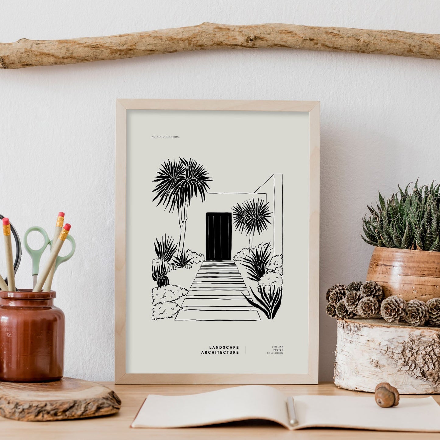 Front Lawn Dessert Style-Artwork-Nacnic-Nacnic Estudio SL