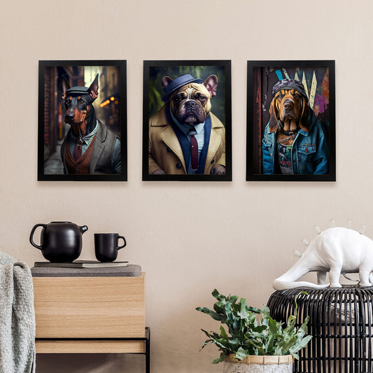 Fun Realistic Illustrations of Animals in human clothing Interior Design and Decoration Set Collection 12-Artwork-Nacnic-Nacnic Estudio SL
