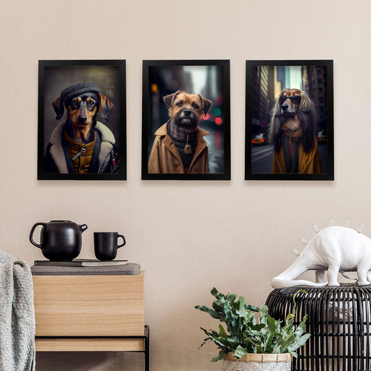 Fun Realistic Illustrations of Animals in human clothing Interior Design and Decoration Set Collection 17-Artwork-Nacnic-Nacnic Estudio SL