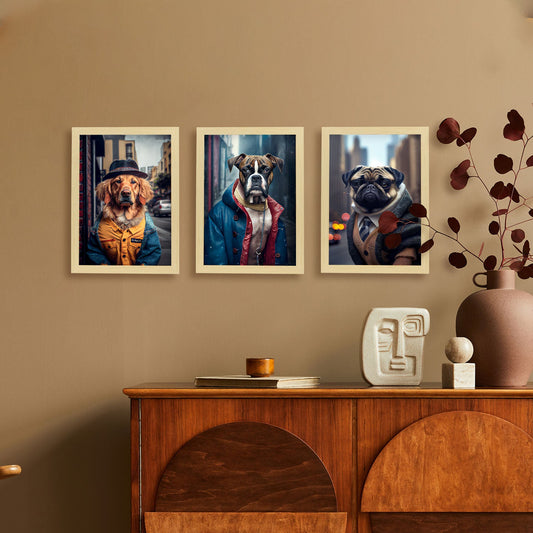 Fun Realistic Illustrations of Animals in human clothing Interior Design and Decoration Set Collection 24-Artwork-Nacnic-Nacnic Estudio SL