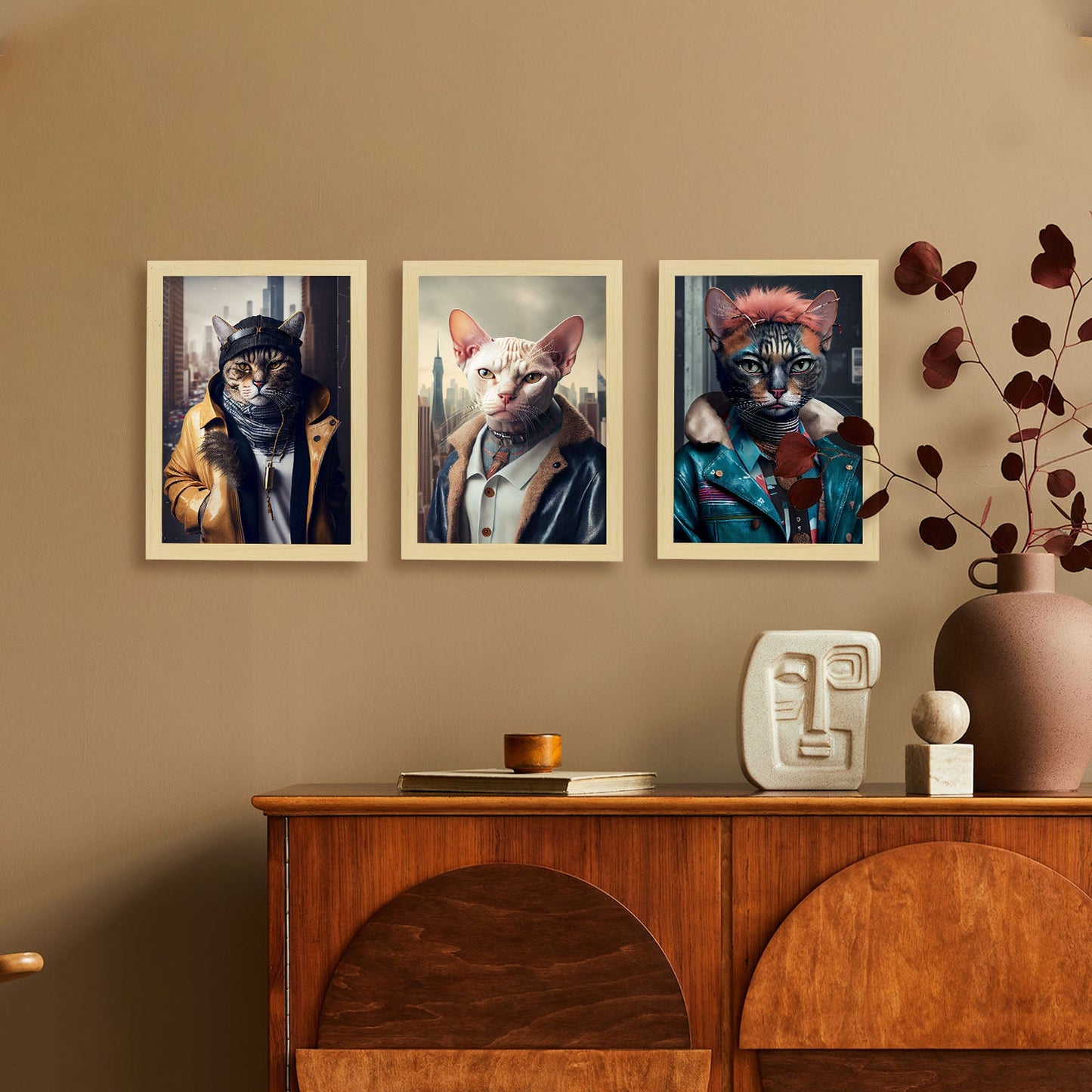 Fun Realistic Illustrations of Animals in human clothing Interior Design and Decoration Set Collection 3-Artwork-Nacnic-Nacnic Estudio SL