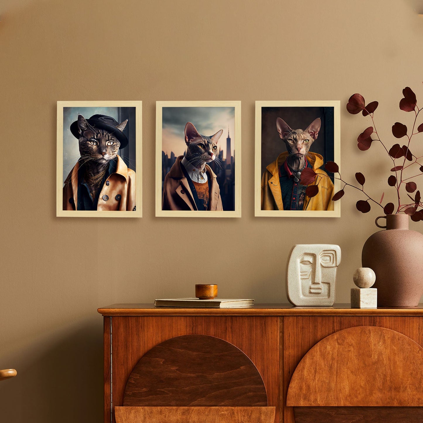 Fun Realistic Illustrations of Animals in human clothing Interior Design and Decoration Set Collection 4-Artwork-Nacnic-Nacnic Estudio SL