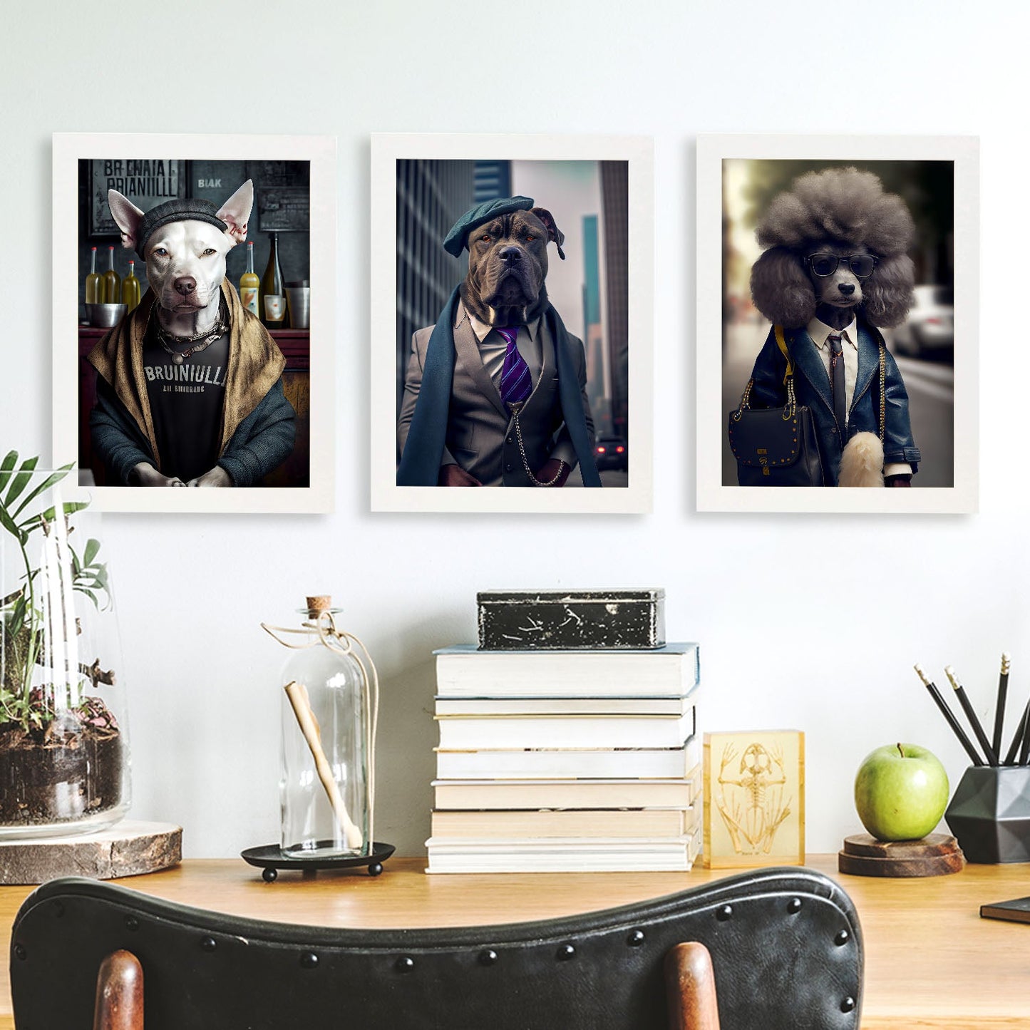 Fun Realistic Illustrations of Animals in human clothing Interior Design and Decoration Set Collection 8-Artwork-Nacnic-Nacnic Estudio SL