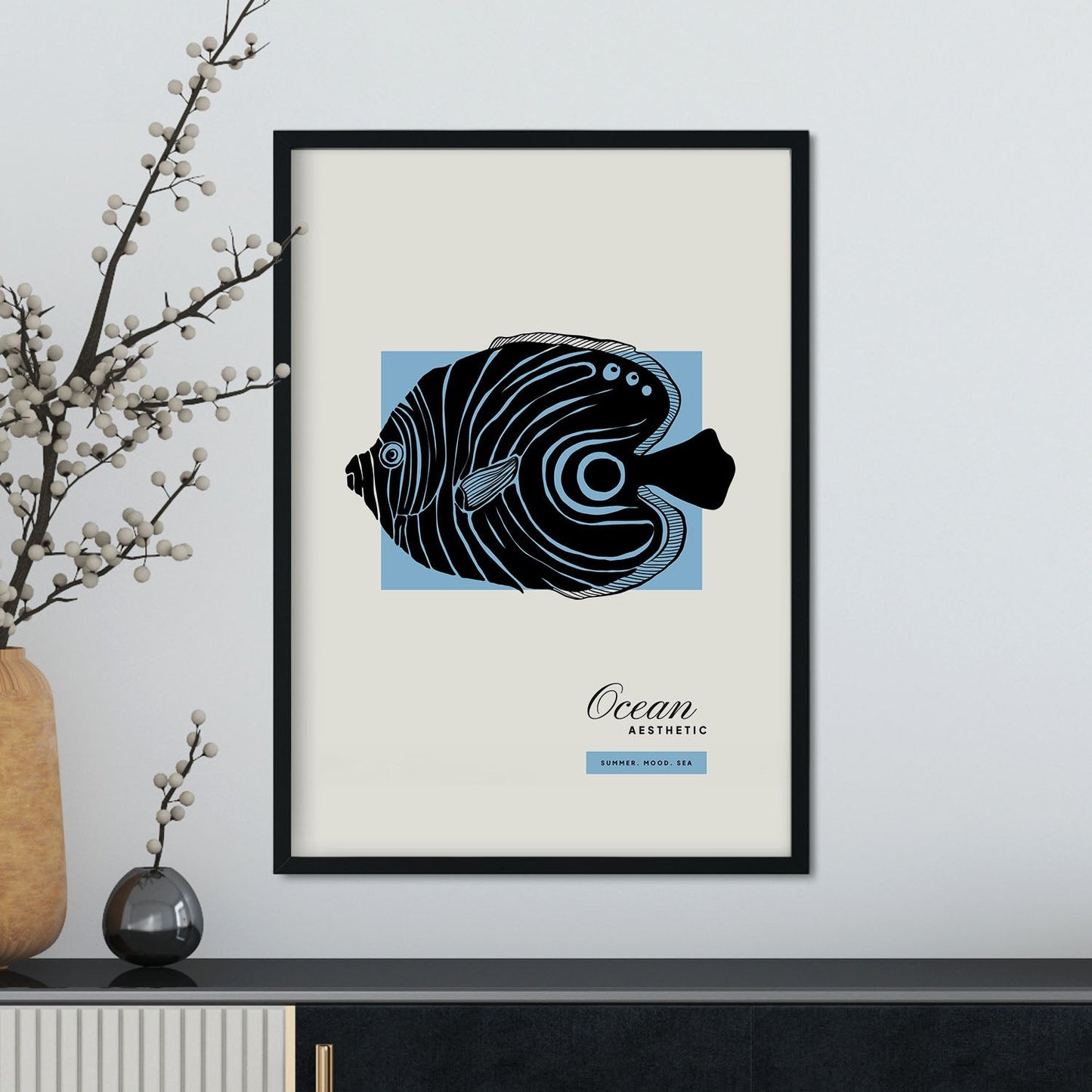Golden Disous Fish-Artwork-Nacnic-Nacnic Estudio SL
