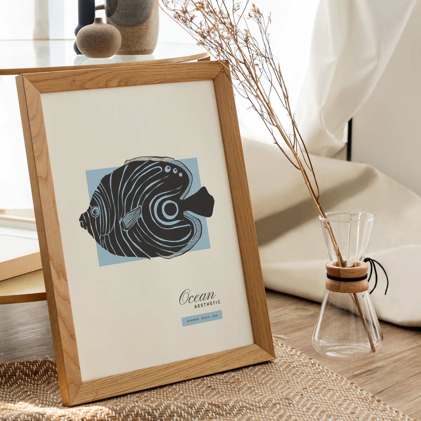 Golden Disous Fish-Artwork-Nacnic-Nacnic Estudio SL