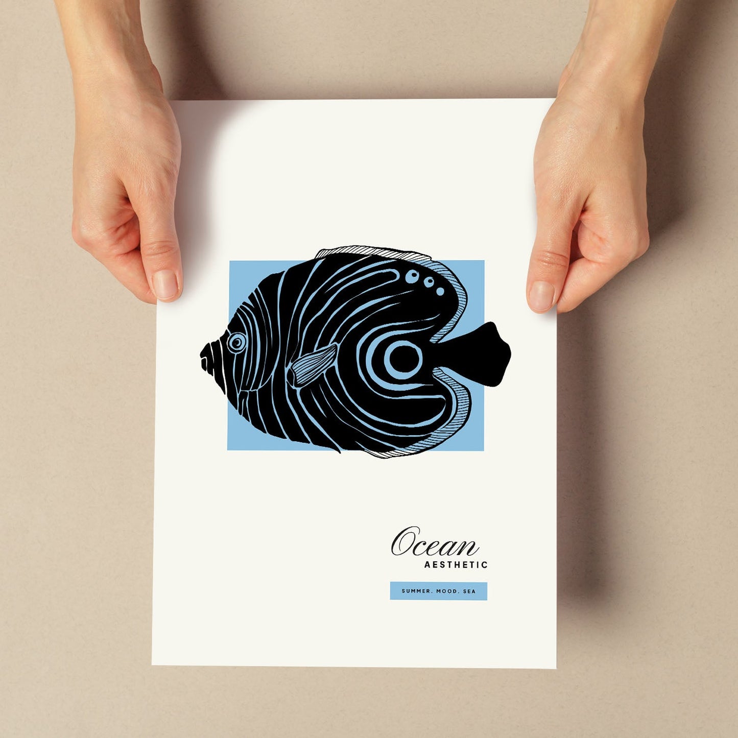 Golden Disous Fish-Artwork-Nacnic-Nacnic Estudio SL