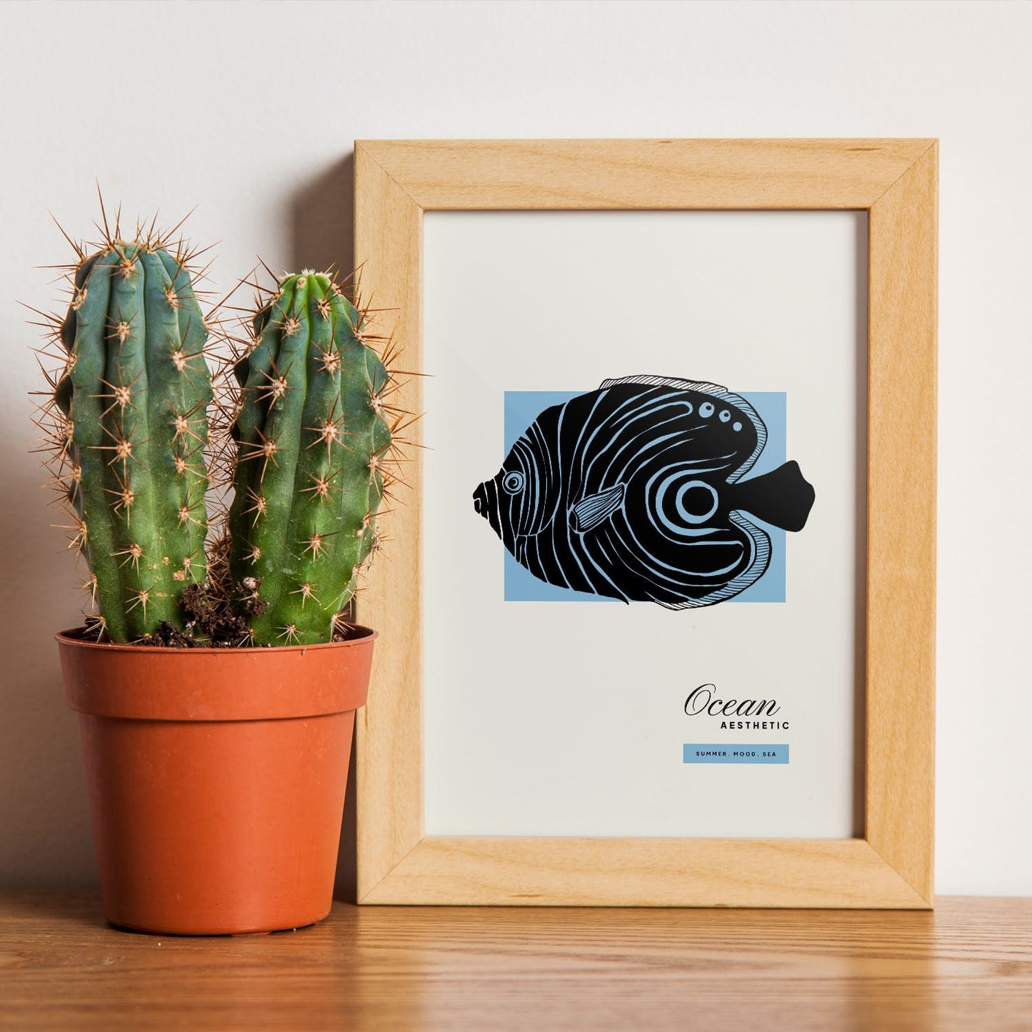 Golden Disous Fish-Artwork-Nacnic-Nacnic Estudio SL